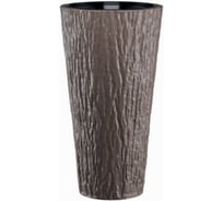 Кашпо с вкладышем FormPlastic KORA SLIM 4650 068 30х57 см, 25 л, BROWNIE 062554