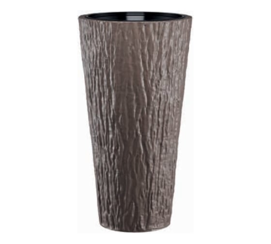 Кашпо с вкладышем FormPlastic KORA SLIM 4650 068 30х57 см, 25 л, BROWNIE 062554
