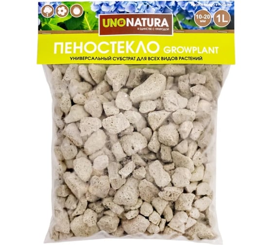 Субстрат пеностекло UNONATURA 1 л, 10-20 мм GP11020 1