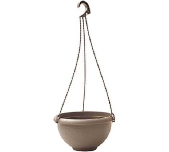 Подвесное кашпо PLASTECNIC S.p.A. 7107752593 TERRAE BASKET 3.8 л, бежевое 063180 1