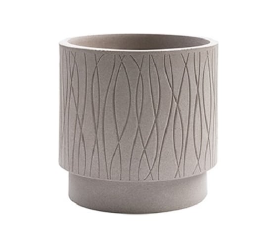 Круглое кашпо PLASTECNIC S.p.A. NATURALIA 39х39 см, 41.8 л, кофе 059694