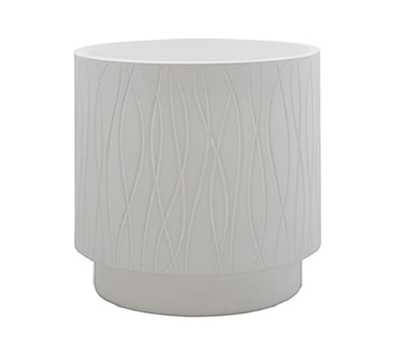 Круглое кашпо PLASTECNIC S.p.A. NATURALIA 39х39 см, 41.8 л, белое 059691