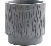 Круглое кашпо PLASTECNIC S.p.A. NATURALIA 29х28 см, 17 л, серое 059686