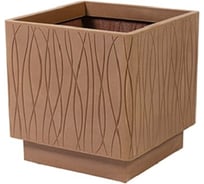Квадратное кашпо PLASTECNIC S.p.A. NATURALIA 40х40х39 см, 52.8 л, медное 059707
