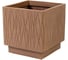 Квадратное кашпо PLASTECNIC S.p.A. NATURALIA 40х40х39 см, 52.8 л, медное 059707 1