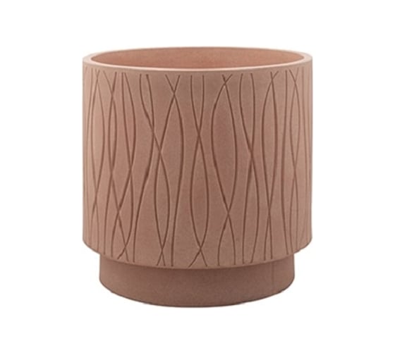 Круглое кашпо PLASTECNIC S.p.A. NATURALIA 39х39 см, 41.8 л, бежевое 059695
