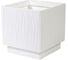 Квадратное кашпо PLASTECNIC S.p.A. NATURALIA 40х40х39 см, 52.8 л, белое 059703 1