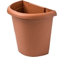 Пристенное кашпо PLASTECNIC S.p.A. 7100494307 TERRAE SEMICERCHIO 4 л, терра 063152