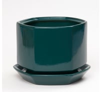 Горшок для цветов Котовская керамика Меркурий №2 малахит, 2.7 л 10001263