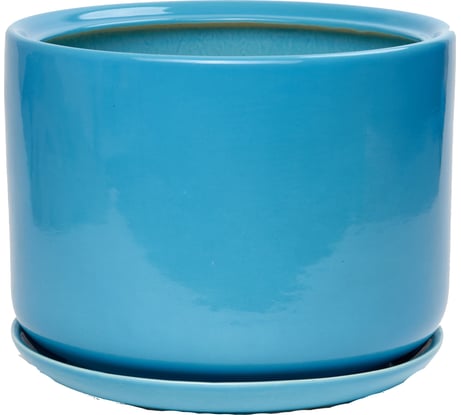 Горшок для растений Котовская керамика Орфей №1 голубой, 12 л 81932579