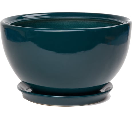 Горшок для цветов Котовская керамика Камелия №1 малахит, 5 л 10001028