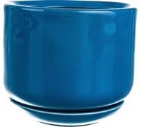 Горшок для цветов Котовская керамика Орфей №4  голубой, 1.2 л 81932582