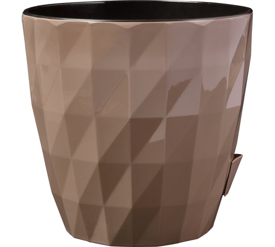 Кашпо bmc КШ6460 Соло RUBY мокко, 16.5х16 см, 3 л 057632 1