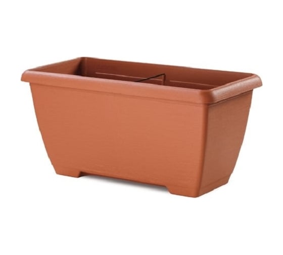 Балконный ящик PLASTECNIC S.p.A. 710546A007 TERRAE MAXI BOX 100х43х38.5 см, 104 л, терракотовый 063201 1