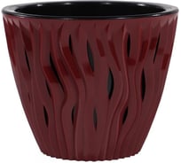 Кашпо bmc КШ4072 Вдохновение бордо/черное, 15.5х15.5 см, 1.6 л 061254