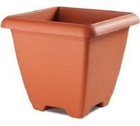 Квадратное кашпо PLASTECNIC S.p.A. 7105494307 TERRAE MAXI SQUARE 43х43х38.5 см, 35.5 л, терракотовое 063203