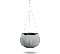 Кашпо с вкладышем и подвесом Prosperplast Beton Bowl WS DKB290WS 422U 3.9 л, бетон 059369