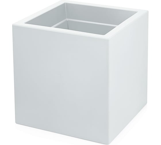 Кашпо GREEN LAND CUBO 30x30х30 см, белое 10CB_30-30-30_SW