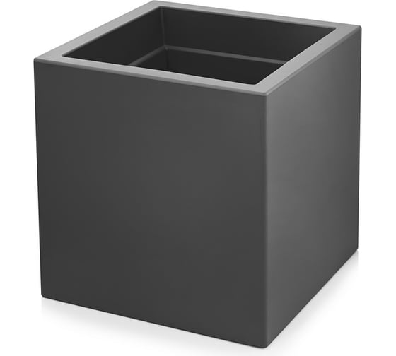 Кашпо GREEN LAND CUBO 40x40х40 см, темно-серое 10CB_40-40-40_GR