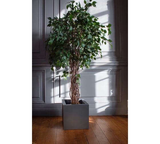 Кашпо GREEN LAND CUBO 40x40х40 см, темно-серое 10CB_40-40-40_GR