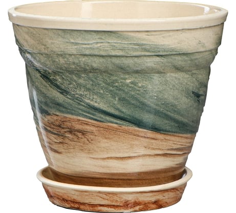 Цветочный горшок Сималенд Флорин мрамор, 2 л 4930688