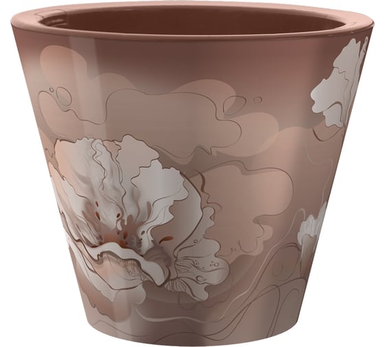 Кашпо bmc КШ 9344 Классика Нежность мокко, 19х16 см, 3 л 063913 1