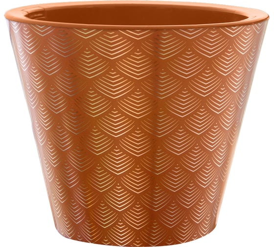 Кашпо bmc КШ 9272 Классика Флейк карамель, 19х16 см, 3 л 063904 1