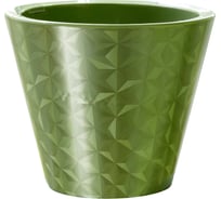 Кашпо bmc КШ 9282 Классика Грани оливковое, 19х16 см, 3 л 063910