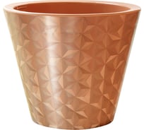 Кашпо bmc КШ 9281 Классика Грани карамель, 19х16 см, 3 л 063908
