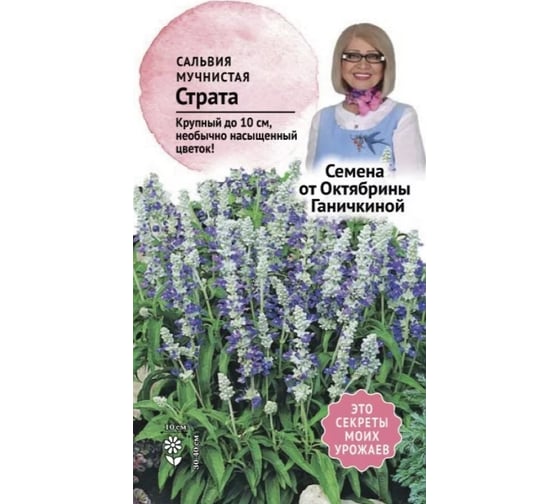 Семена ОКТЯБРИНА ГАНИЧКИНА Сальвия мучнистая Страта 0.01 г 120126 1