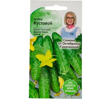 Семена ОКТЯБРИНА ГАНИЧКИНА Огурец Кустовой 0.3 г 119197