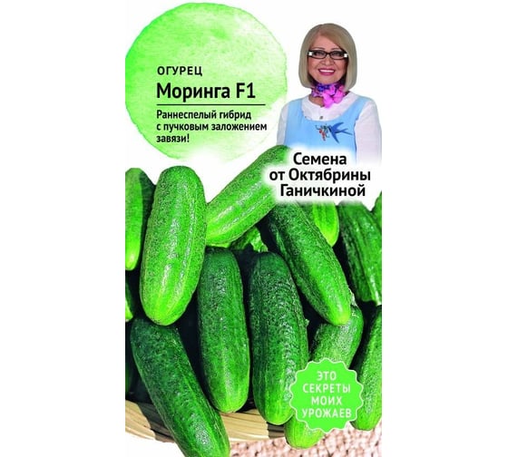 Семена ОКТЯБРИНА ГАНИЧКИНА Огурец Моринга F1 10 шт. 119132 1