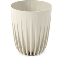 Кашпо ФлораПласт пластик MIRA d145мм, h17см, 1.5 л, бежевый 072649