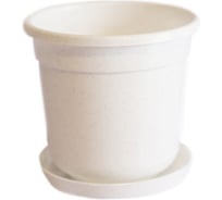 Горшок цветочный "кракелюр" 2,9л с поддонником кирпичный ООО "КАМЕНСКХИМВОЛОКНО" 37043