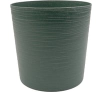 Пластиковый горшок со вставкой "Цилиндр Эко", D 17, малахит Вещицы 5PL0602