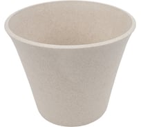 Пластиковый горшок со вставкой "Лотос Эко", D 18, слоновая кость Вещицы 5PL0604