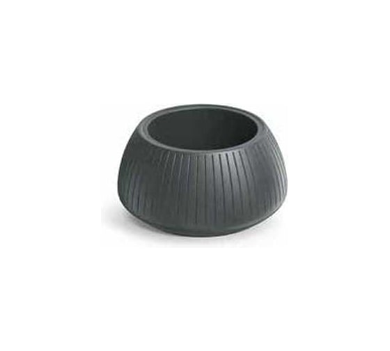 Кашпо Scheurich Coro Bowl пластик d40 h20см 6л графит (graphite) 073022