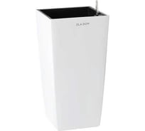 Кашпо Ola Dom DELUXE LONG квадратное, 19 литров, белый, d295x295хh565 мм 072846