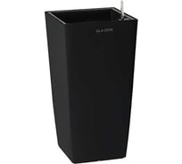 Кашпо Ola Dom DELUXE LONG квадратное, 19 литров, черный, 295x295x565 мм 072845