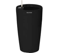 Кашпо Ola Dom DELUXE LONG круглое, 18 литров, черный, 325x325x565 мм 072848