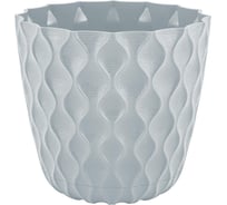 Горшок для цветов Ingreen Wave, с поддоном, 2.5 л, утренний туман 272761