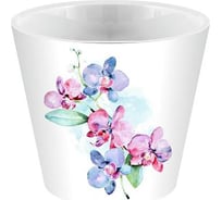 Горшок для цветов Ingreen London Orchid Deco, 1.6 л, голубая орхидея 220257