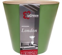 Горшок для цветов Ingreen London, 1.6 л, оливковый 220262