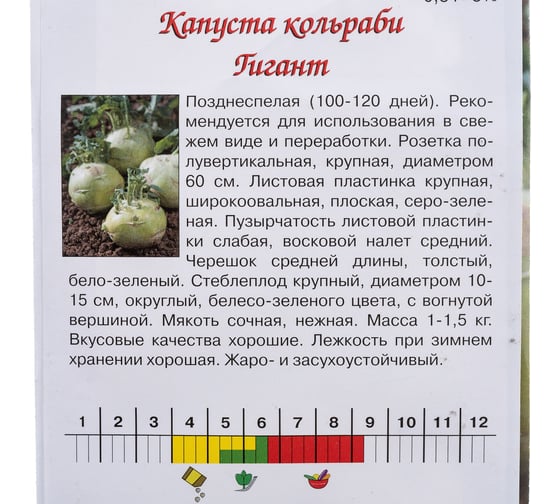 Семена Агрони Капуста кольраби ГИГАНТ 1468