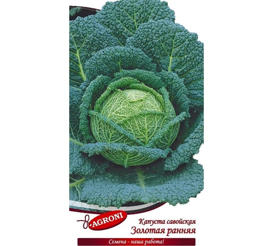 Семена Агрони Капуста савойская ЗОЛОТАЯ РАННЯЯ 3912