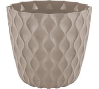 Горшок для цветов Ingreen Wave, с поддоном, 10 л, французский платан 272773