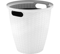 Кашпо напольное Ingreen Rattan с внутренним горшком, 50 л, белоснежный жасмин 272738
