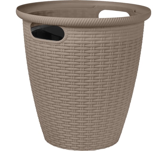 Кашпо напольное Ingreen Rattan с внутренним горшком, 50 л, французский платан 272735