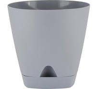 Горшок для цветов Amsterdam, с прикорневым поливом, 0,65 л, утренний туман INGREEN 249356