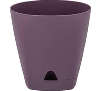 Горшок для цветов Amsterdam, с прикорневым поливом, 4 л, морозная слива INGREEN 220292
